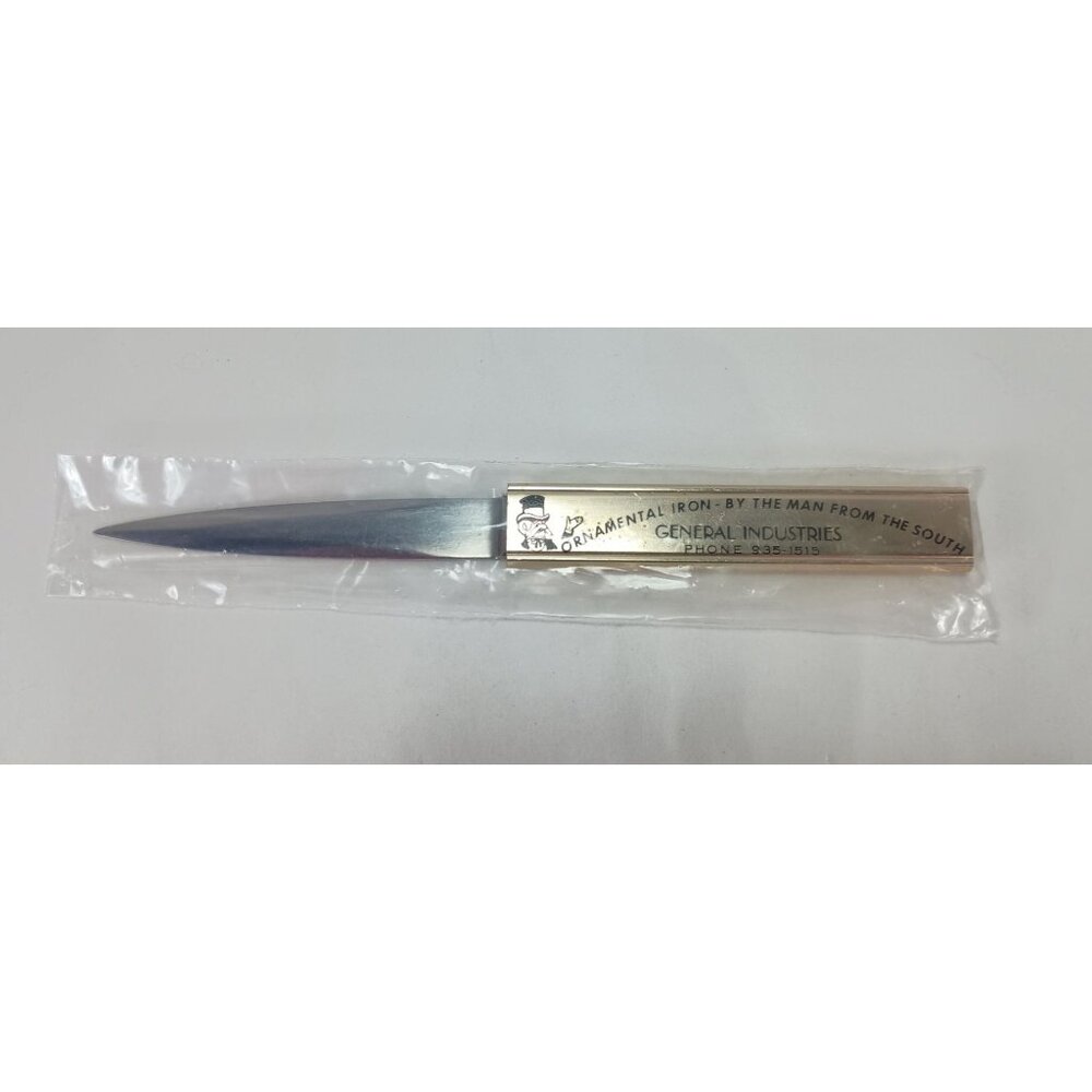 Ornamental Iron By The Man From The South General Industries  Letter Opener Vtg